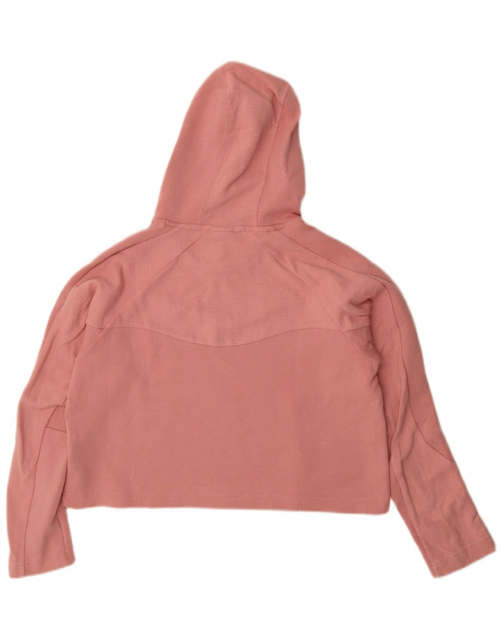Felpa con cappuccio corta da donna Puma UK 14 rosa medio