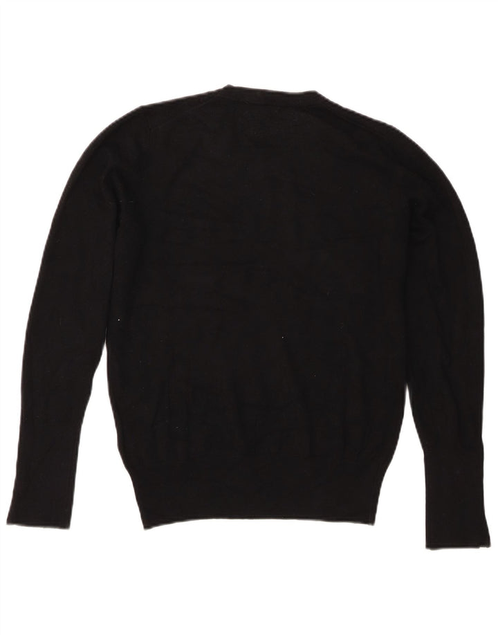 Maglione maglione girocollo da donna Zara UK 16 grande nero