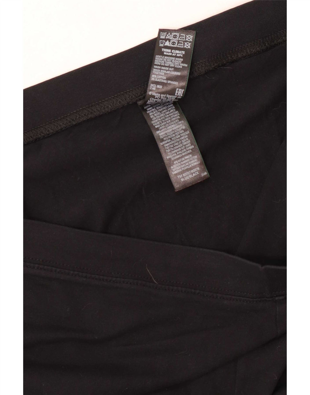 Leggings da donna Marks & Spencer UK 20 2XL Cotone nero