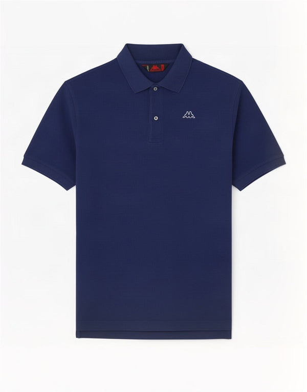 Polo Kappa Uomo Large Blu Navy in cotone
