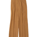 Pantaloni da abito vintage da donna con pedge IT 42 medio W26 L32 viscosa beige