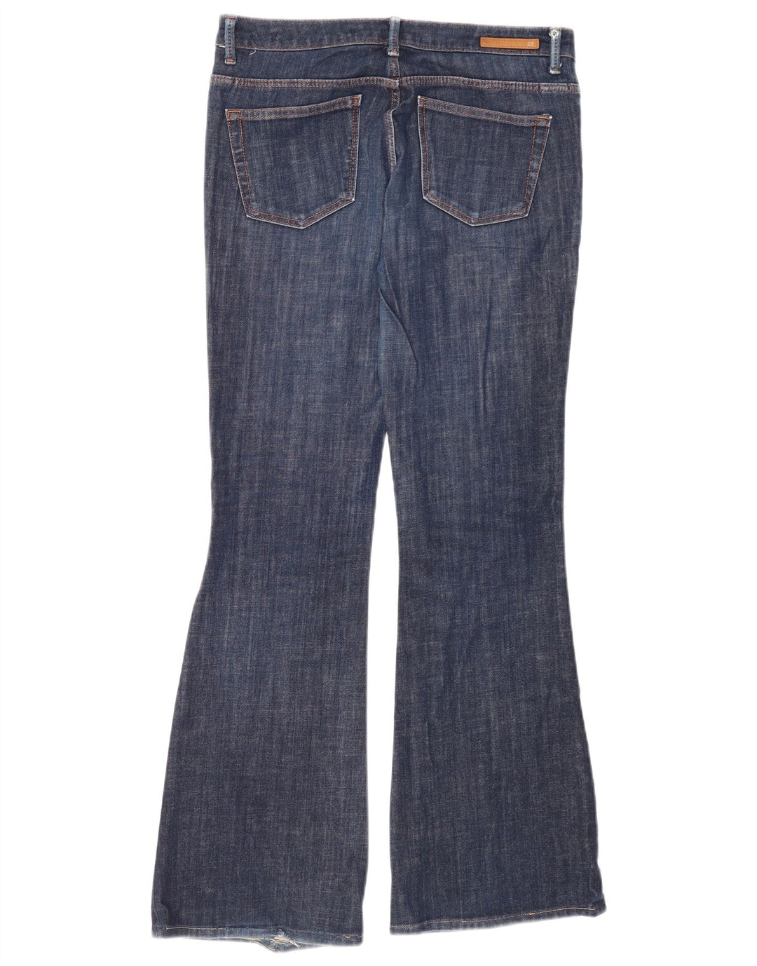 ZARA Womens Medium Rise Slim Fit Flared Jeans Medium W30 L31 Navy Blue