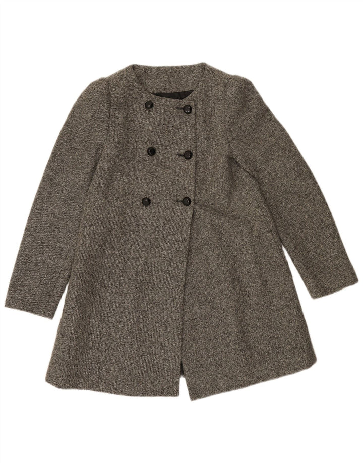 Cappotto doppiopetto da donna Zara UK 8 piccolo poliestere grigio