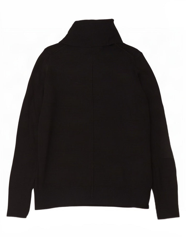 Maglione maglione da uomo con collo alto Gap piccolo in cotone nero