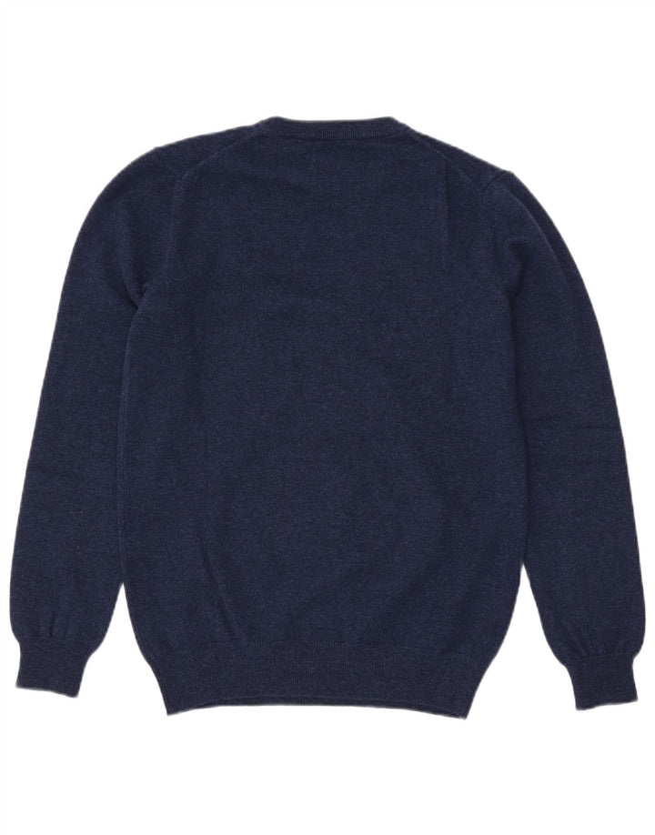 Gant Maglione da uomo girocollo maglione piccolo in lana blu navy