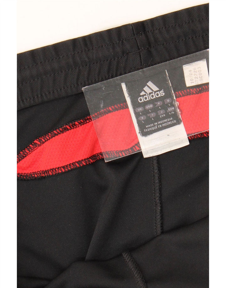 Pantaloncini sportivi da uomo Adidas grandi in poliestere nero