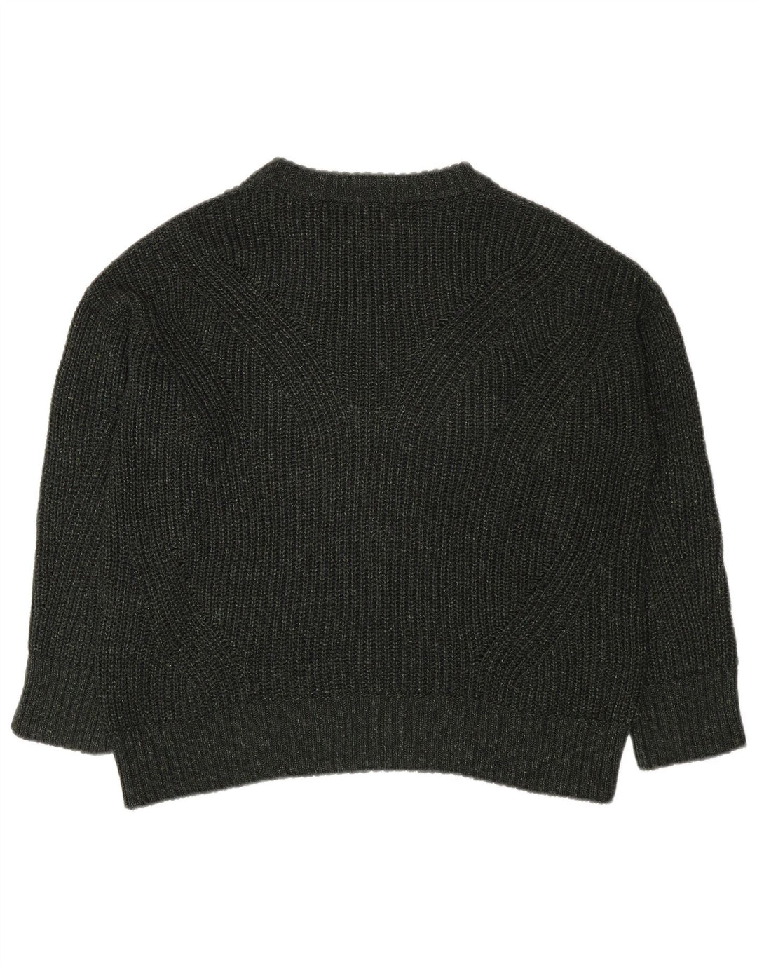 Massimo Dutti Maglione maglione girocollo oversize da donna UK 14 Cachi medio