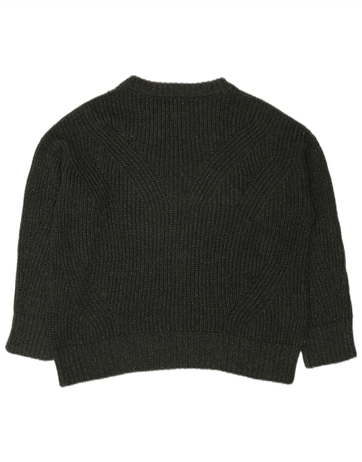 Massimo Dutti Maglione maglione girocollo oversize da donna UK 14 Cachi medio