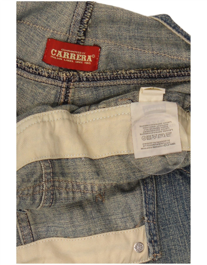 Carrera Salopette da donna Bootcut Jeans IT 40 Small W30 L35 Blu Cotone