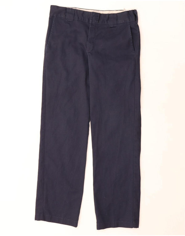 Dickies Pantaloni chino dritti slim da uomo W30 L32 in cotone blu navy
