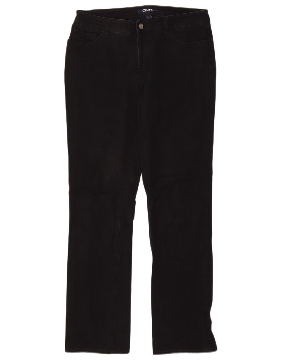 Jeans dritti da donna CHAPS US 8 medi W32 L31 cotone nero