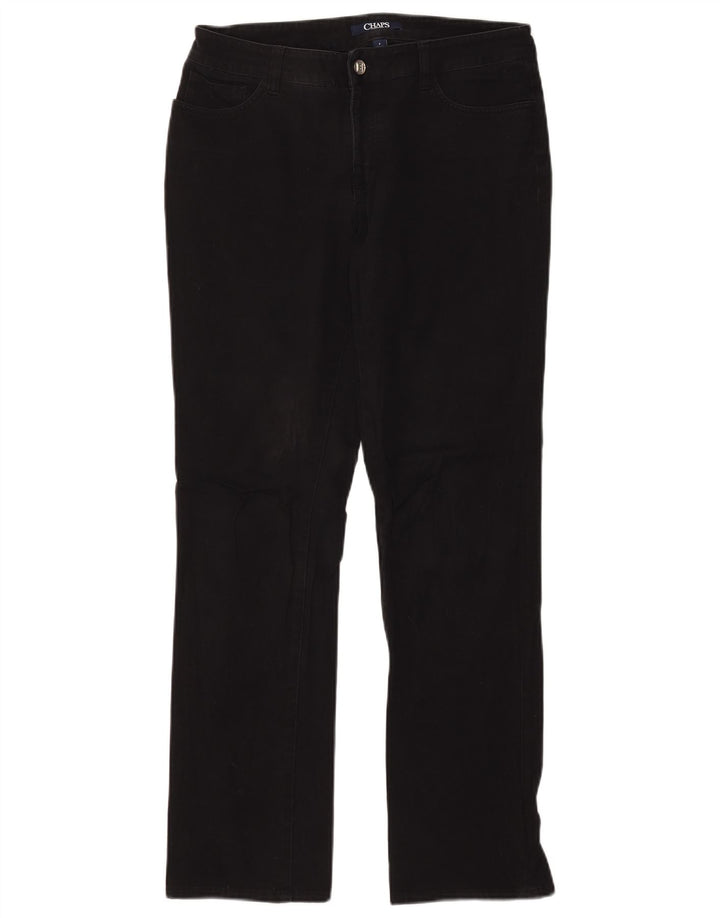 Jeans dritti da donna CHAPS US 8 medi W32 L31 cotone nero