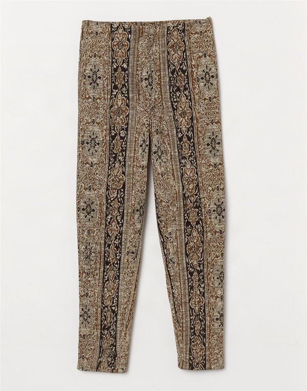 pantaloni casual da donna oktavia UK 12 medi W26 L30 Paisley multicolore