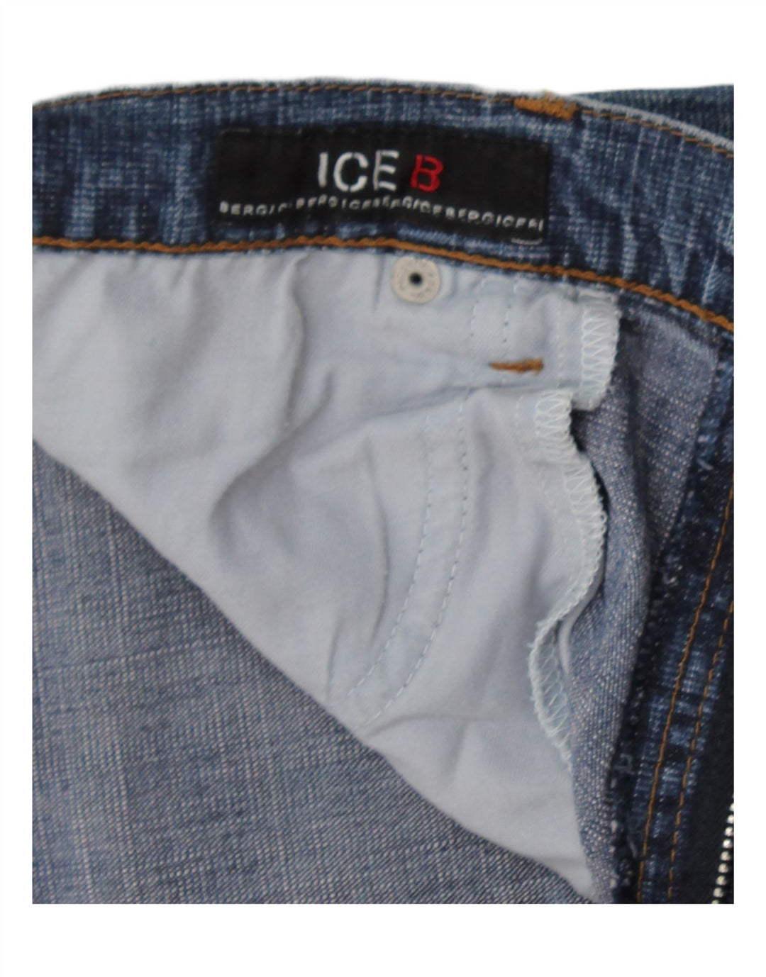 Pantaloncini di jeans da donna ICEBERG W30 cotone blu medio