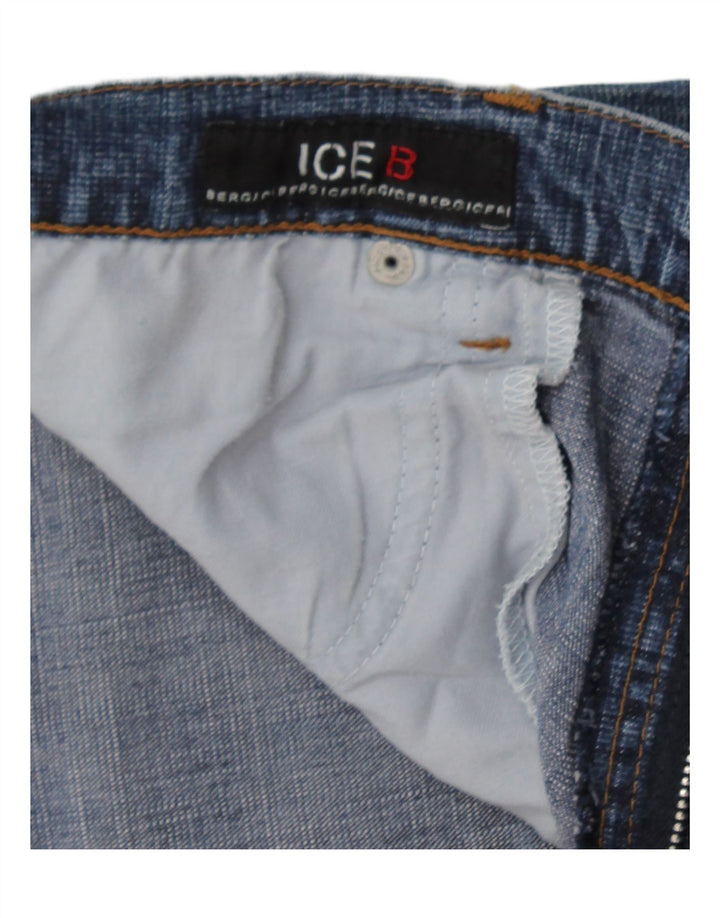 Pantaloncini di jeans da donna ICEBERG W30 cotone blu medio