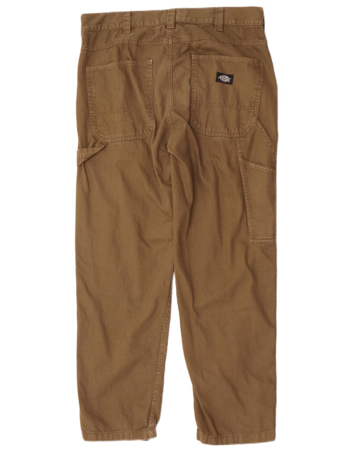 Pantaloni cargo dritti da uomo Dickies W32 L30 cotone kaki