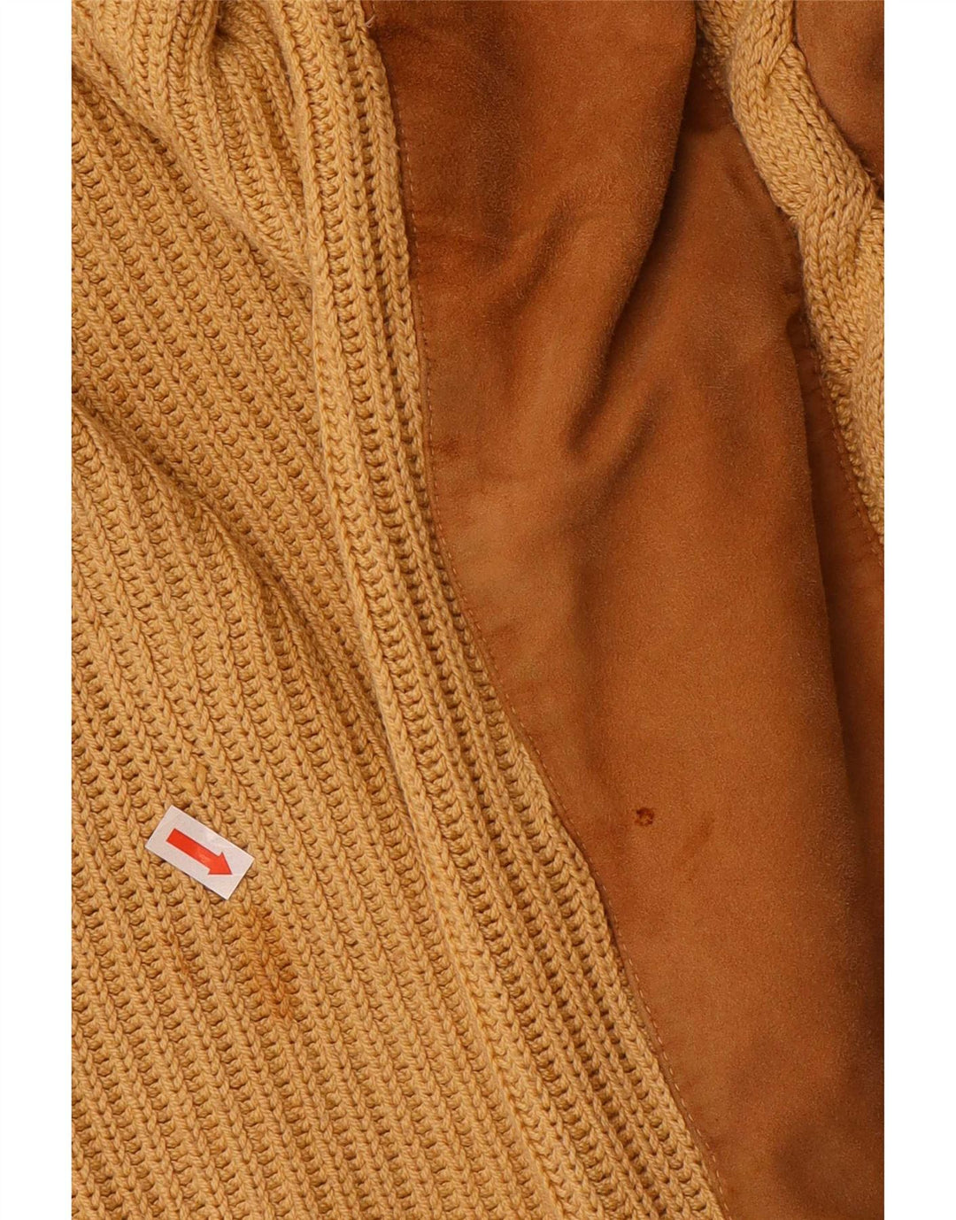 Maglione maglione girocollo da uomo vintage XL Beige