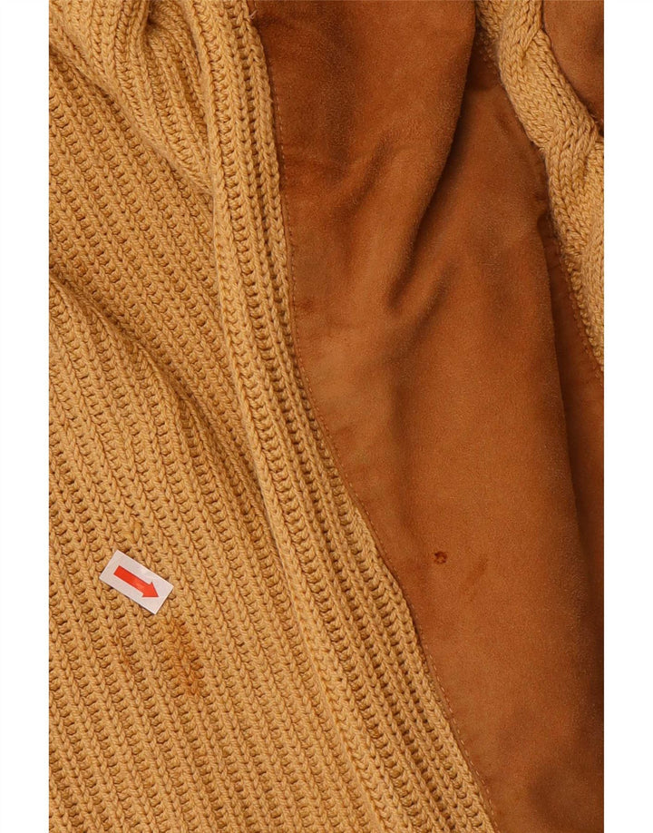 Maglione maglione girocollo da uomo vintage XL Beige