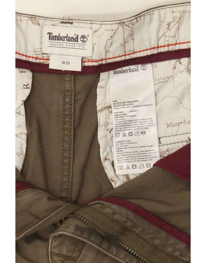 Pantaloncini cargo da uomo Timberland W38 XL cotone kaki
