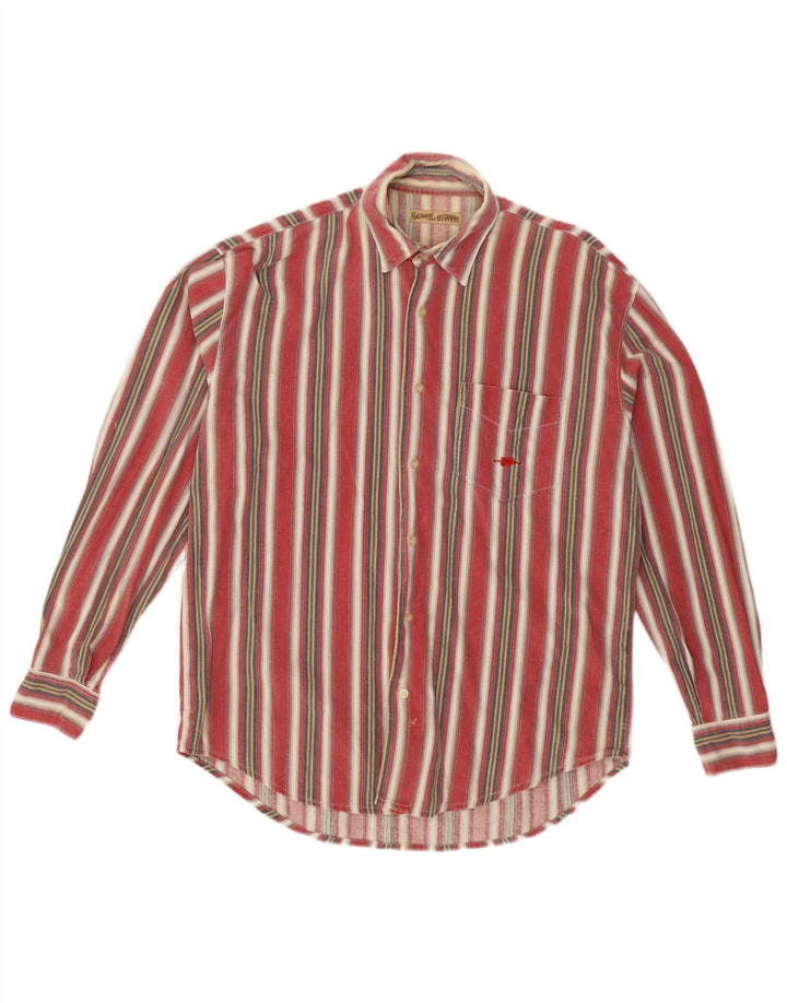 Camicia da uomo in flanella El Charro in cotone a righe multicolore medio