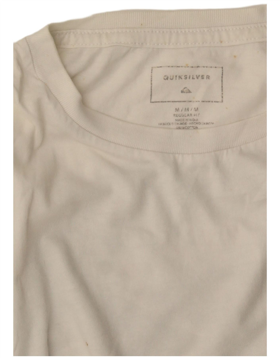 T-shirt grafica da uomo con vestibilità regolare Quiksilver, colore bianco medio