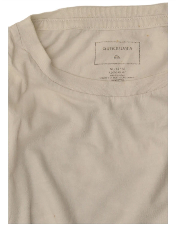 T-shirt grafica da uomo con vestibilità regolare Quiksilver, colore bianco medio