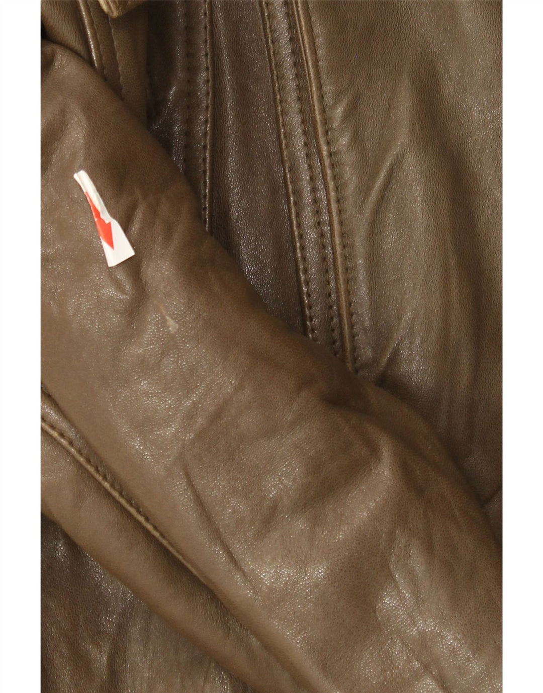 Giacca in pelle vintage da uomo IT 50 grande in pelle marrone