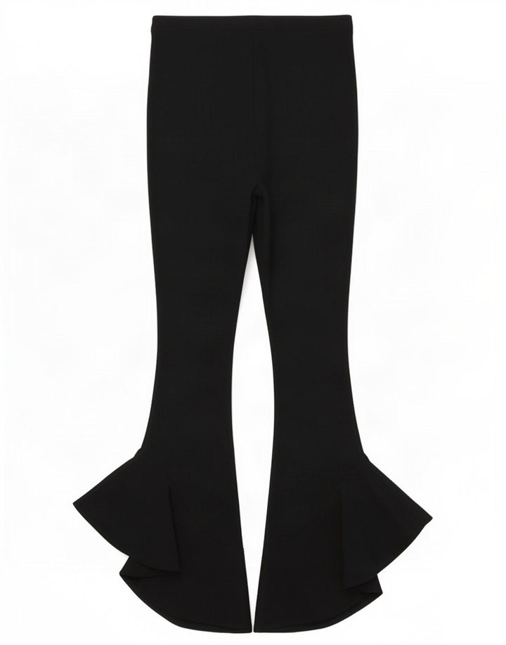 Pantaloni a zampa da donna Topshop UK 14 Large Poliestere nero
