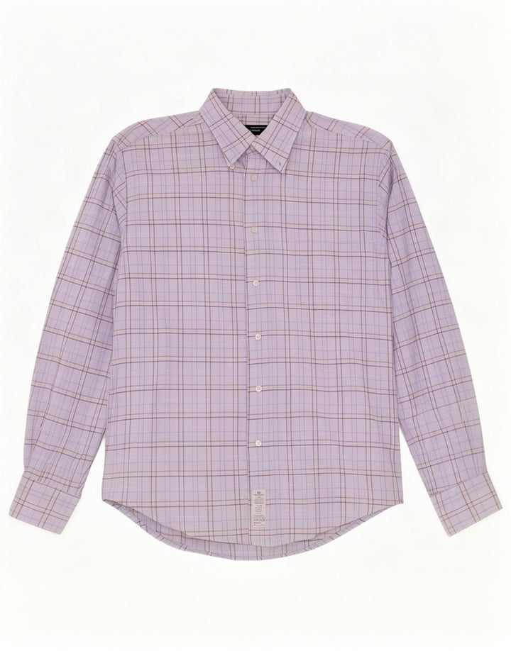 Camicia Uomo Sergio Tacchini In Cotone A Quadri Blu Medio