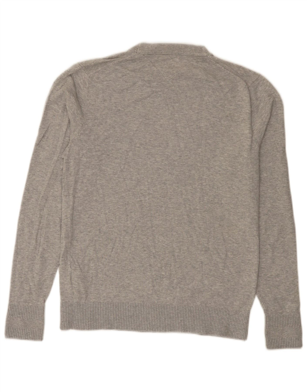 Maglione maglione girocollo da uomo vestibilità regolare Tommy Hilfiger piccolo cotone grigio