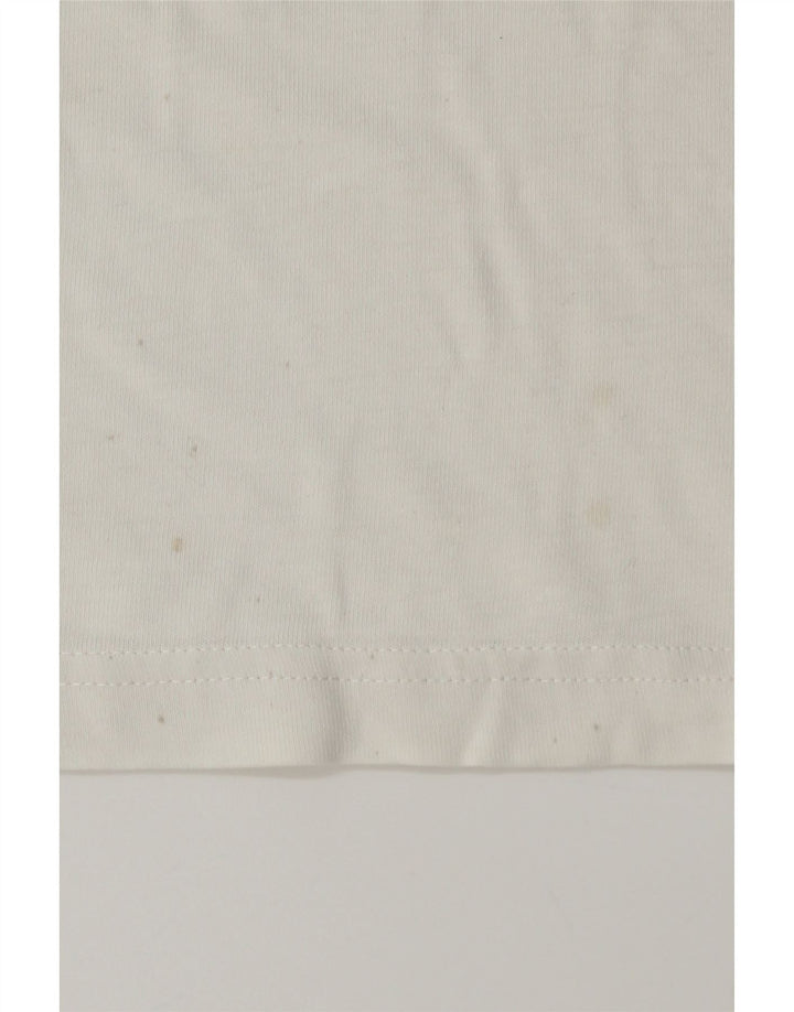 T-shirt grafica da uomo ADIDAS Top in cotone bianco medio