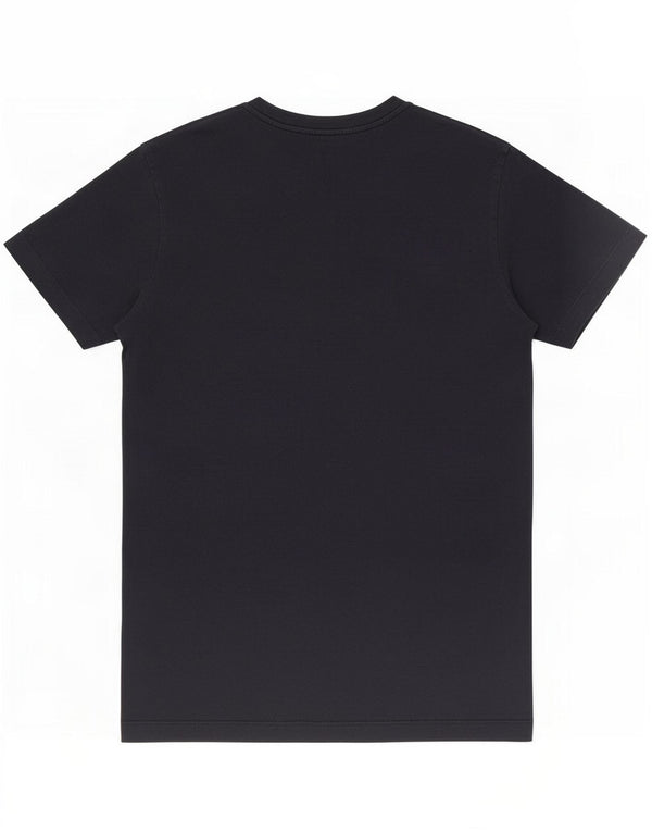 T-shirt grafica da uomo Diesel Top grande in cotone blu navy