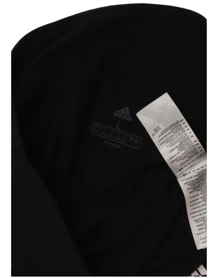 Leggings grafici da donna ADIDAS UK 16/18 grande cotone nero