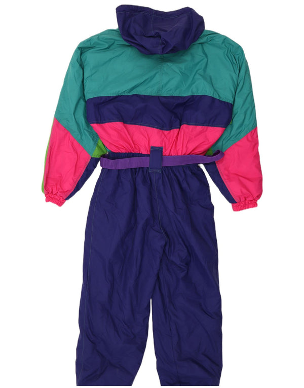 Tuta da sci da uomo con cappuccio Gigi Rizzi IT 56 XL Nylon color block blu navy