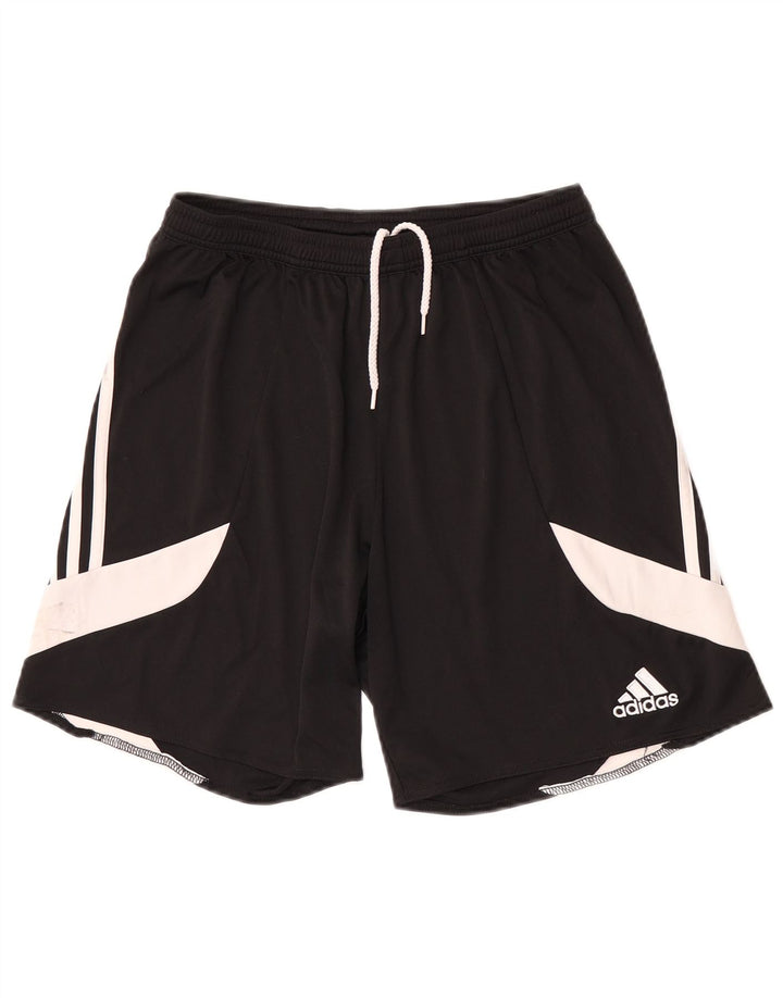Pantaloncini sportivi Adidas Climalite da uomo, poliestere color block medio nero
