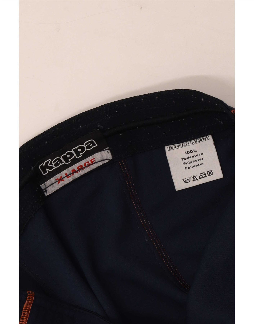 Pantaloni da tuta da uomo Kappa XL in poliestere blu navy