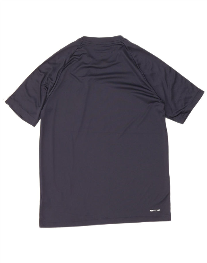 Maglietta Adidas da uomo Top Small in poliestere blu navy
