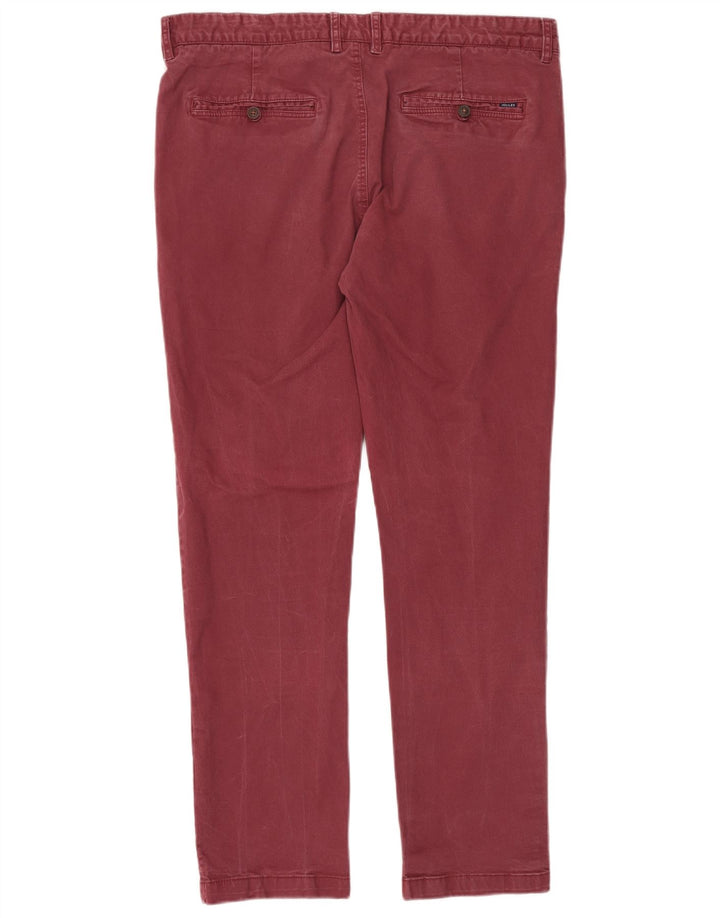 Pantaloni chino slim da uomo JOULES W36 L32 in cotone bordeaux