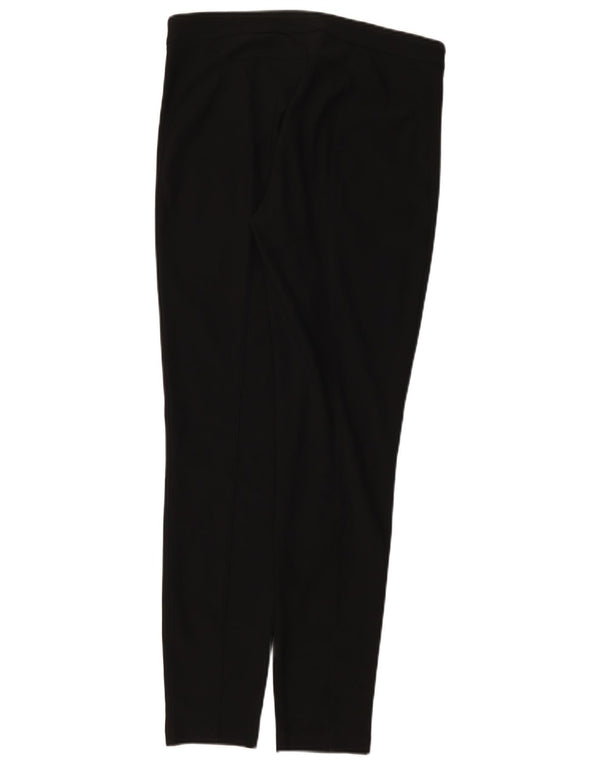 Pantaloni casual skinny da donna Benetton UK 12 Medium W32 L30 Poliestere nero