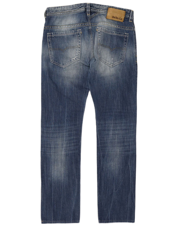 Jeans skinny slim effetto consumato Thavar da uomo Diesel W31 L31 Blu
