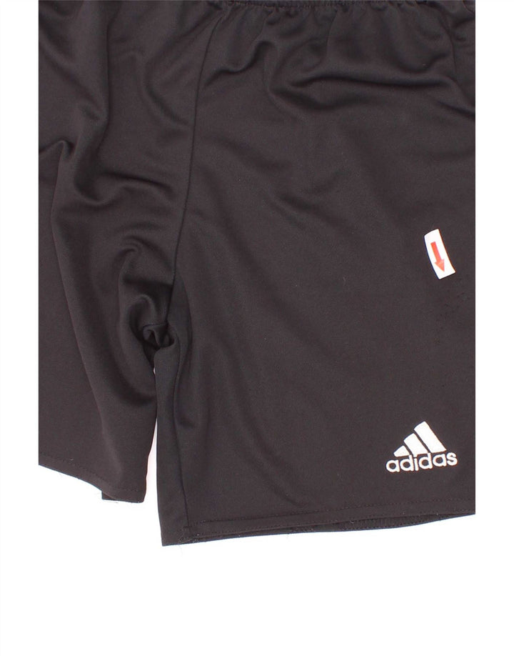 Pantaloncini sportivi Adidas da ragazzo 11-12 anni in poliestere nero