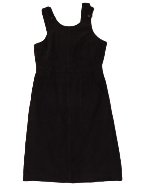 Abito scamiciato da donna Seasalt Cornwall UK 12 cotone nero medio