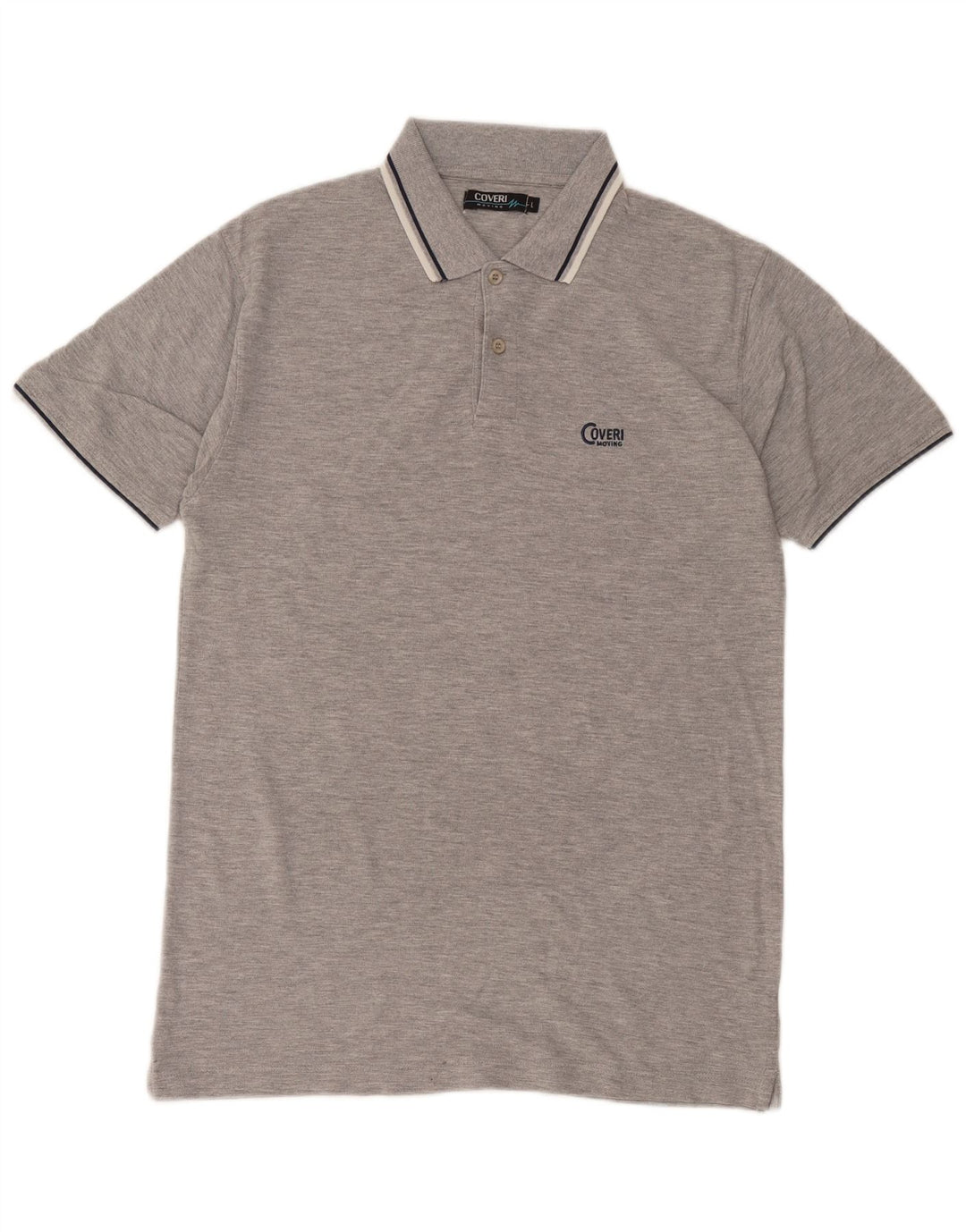 Polo Uomo Coveri Large in Cotone Grigio
