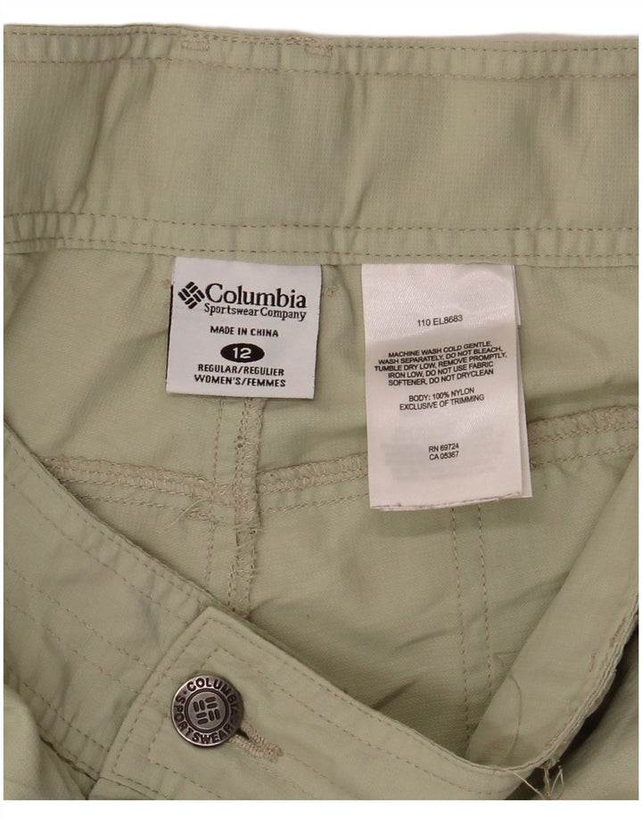 Pantaloni cargo regolari da donna Columbia US 12 Large W36 L32 nylon kaki