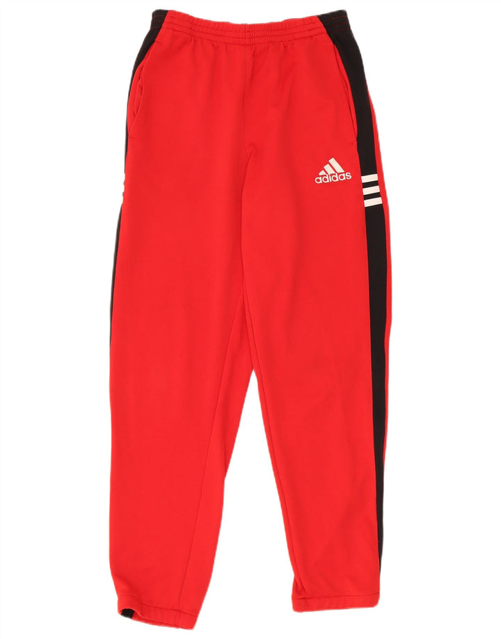 Pantaloni della tuta da ragazzo Adidas 13-14 anni Poliestere color block rosso