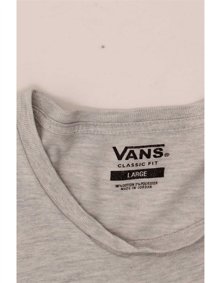 T-shirt da uomo Vans Classic Fit, taglia grande, in cotone grigio