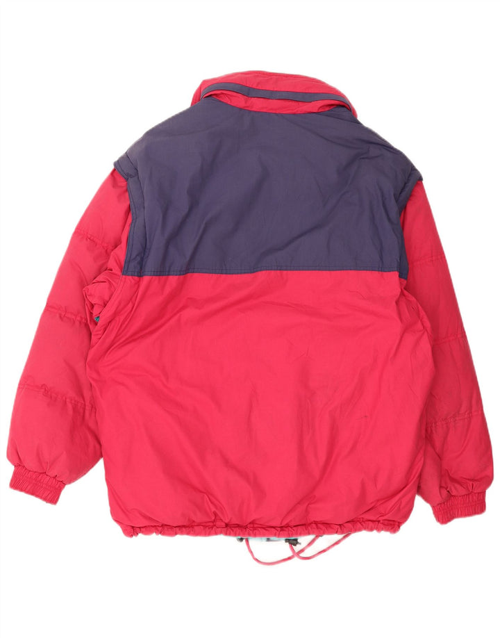 Giacca da sci da uomo Diadora UK 38 Poliestere color block rosa medio