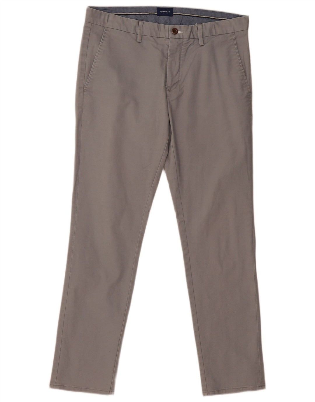 GANT Pantaloni chino slim Hallden da uomo W32 L30 in cotone grigio