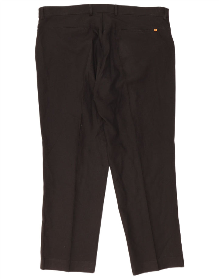 Pantaloni chino dritti da uomo Farah W44 L31 poliestere nero