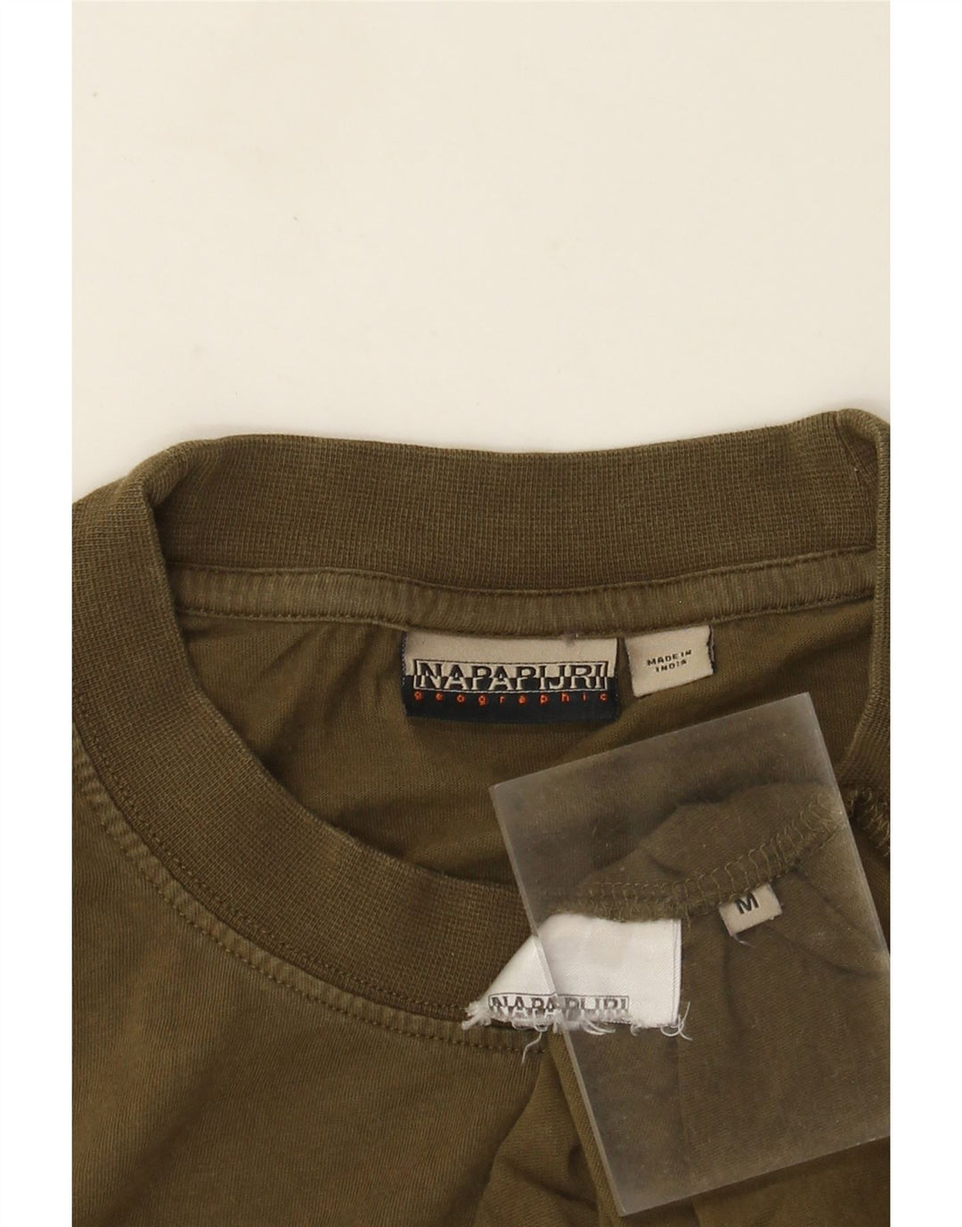 T-shirt grafica da uomo Napapijri Top medio kaki